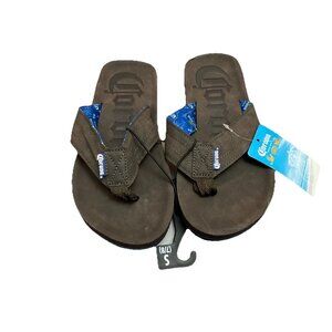 Corona Mens Flip Flops Sandals Size S 7-8 Brown Thong Slides New With Tags